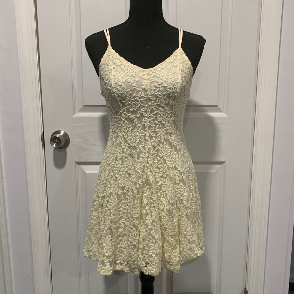 American Eagle Lace Slip Mini Dress